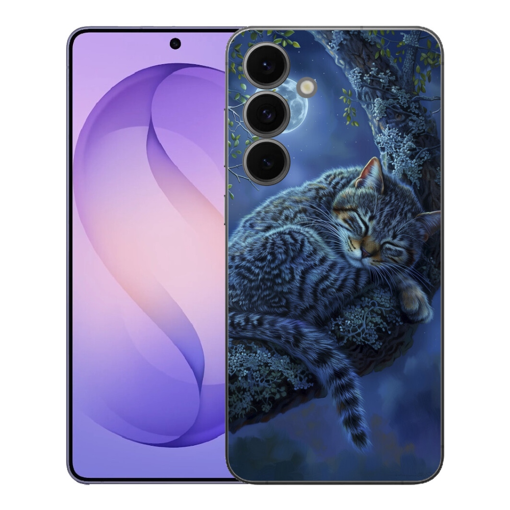 Gelový kryt mmCase na Samsung Galaxy S26 FE - spící kočka