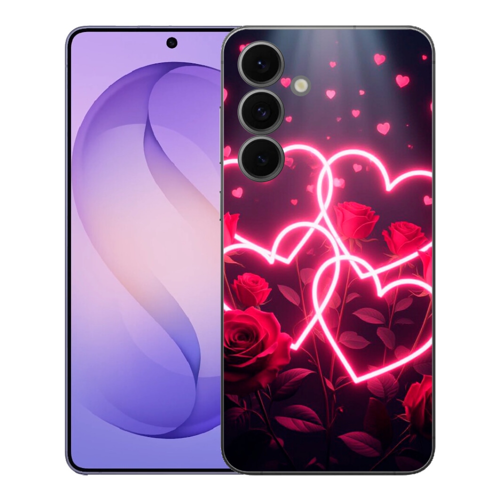 Gelový kryt mmCase na Samsung Galaxy S26 FE - srdce lásky