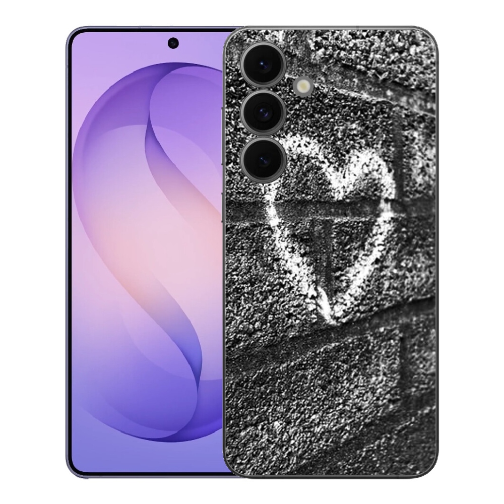 Gelový kryt mmCase na Samsung Galaxy S26 FE - srdce na zdi