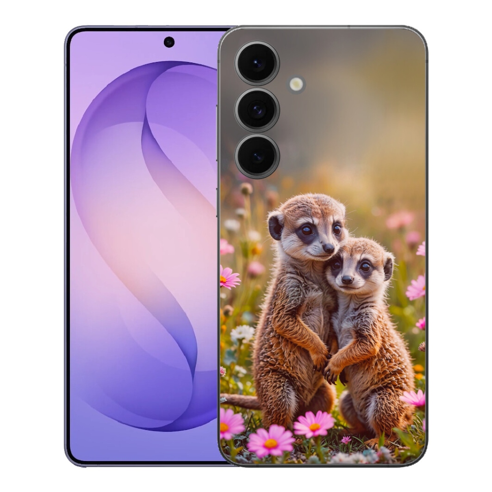 Gelový kryt mmCase na Samsung Galaxy S26 FE - surikatí duo