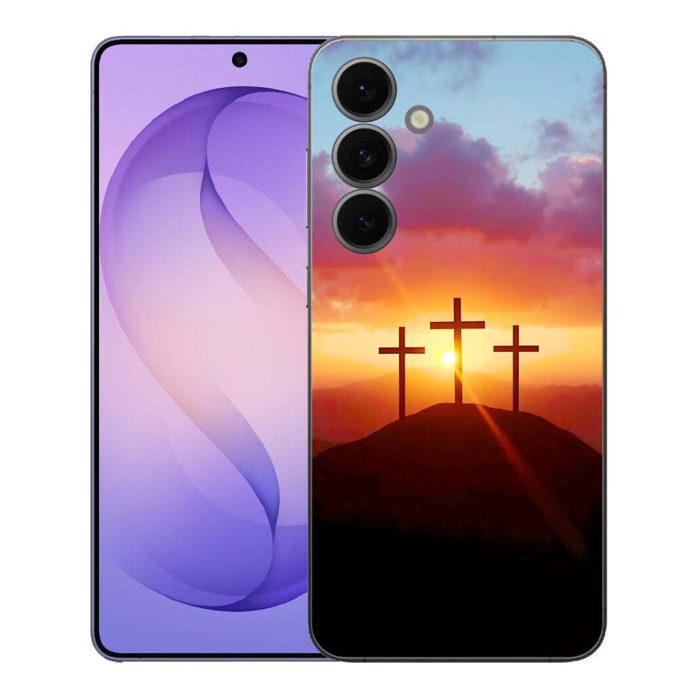 Gelový kryt mmCase na Samsung Galaxy S26 FE - tři kříže