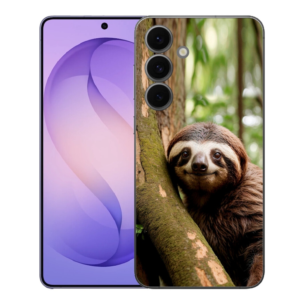 Gelový kryt mmCase na Samsung Galaxy S26 FE - usměvavý lenochod