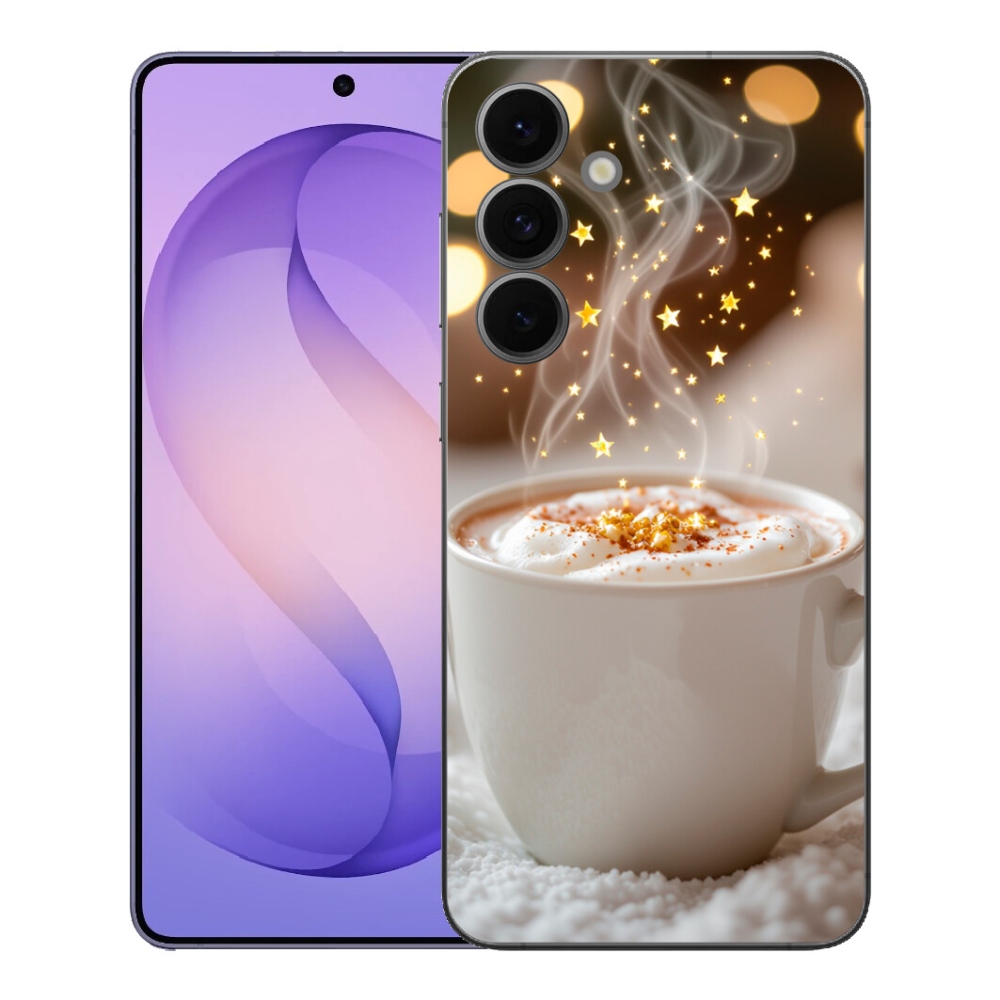 Gelový kryt mmCase na Samsung Galaxy S26 FE - vánoční horký nápoj