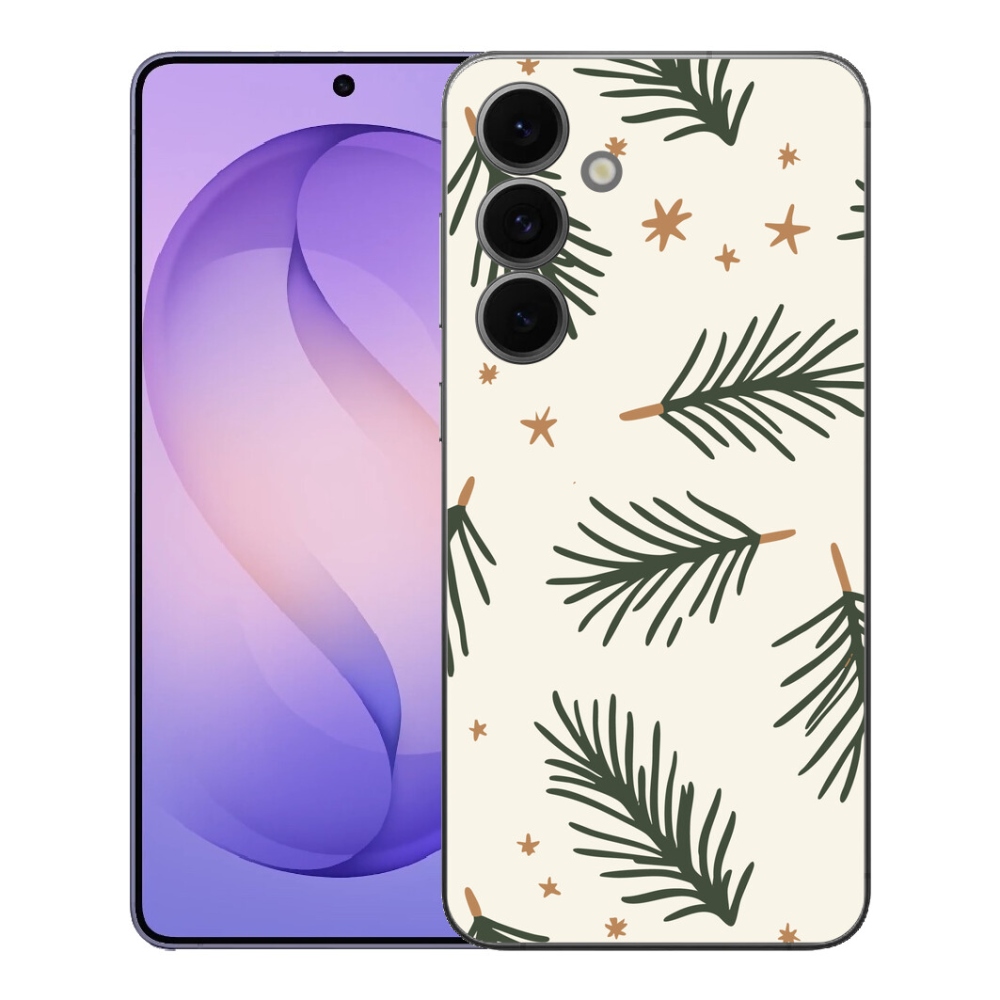 Gelový kryt mmCase na Samsung Galaxy S26 FE - vánoční jehličí