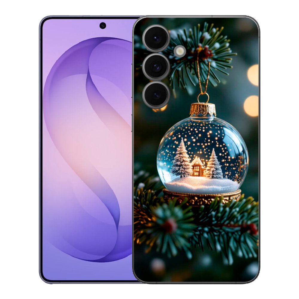 Gelový kryt mmCase na Samsung Galaxy S26 FE - vánoční koule 2