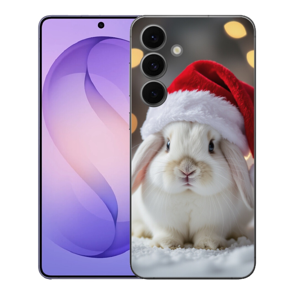Gelový kryt mmCase na Samsung Galaxy S26 FE - vánoční králík
