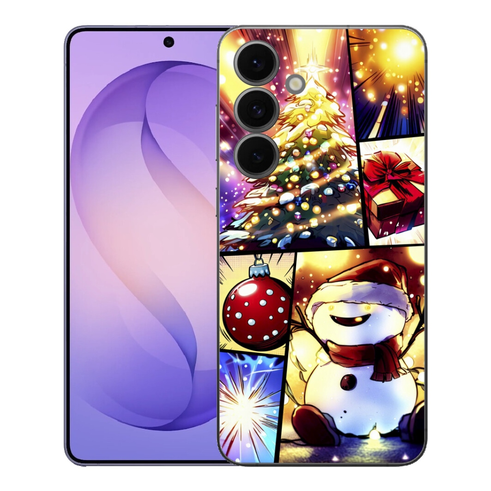 Gelový kryt mmCase na Samsung Galaxy S26 FE - vánoční motivy 1