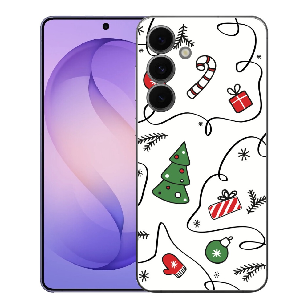 Gelový kryt mmCase na Samsung Galaxy S26 FE - vánoční motivy