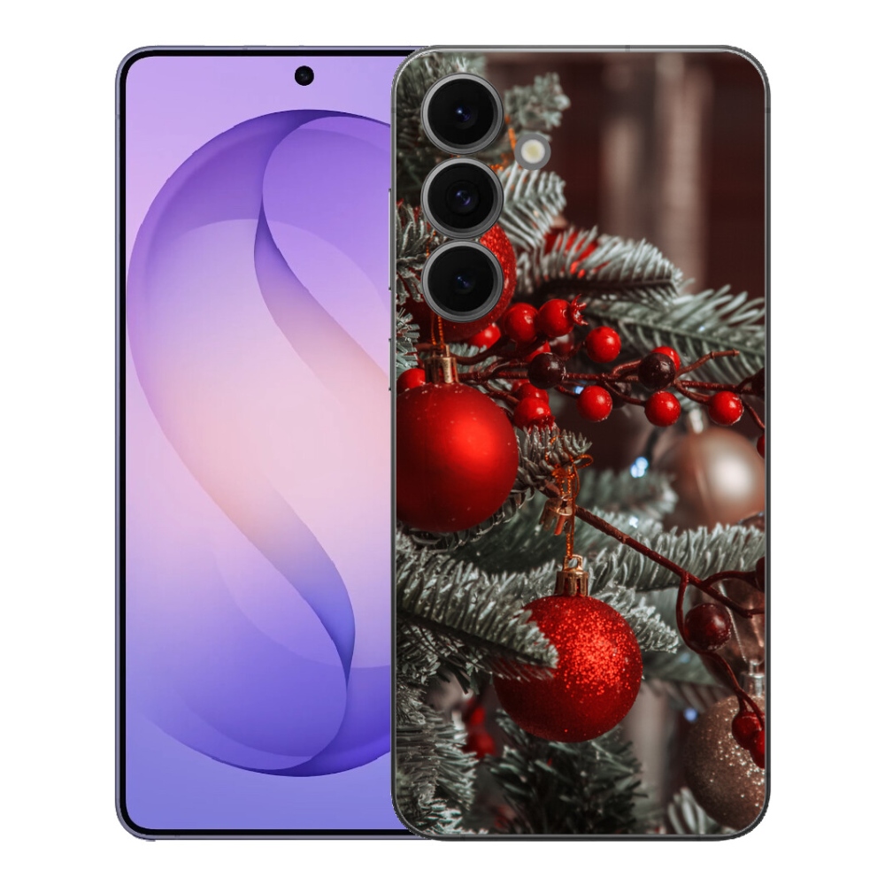 Gelový kryt mmCase na Samsung Galaxy S26 FE - vánoční ozdoby 2