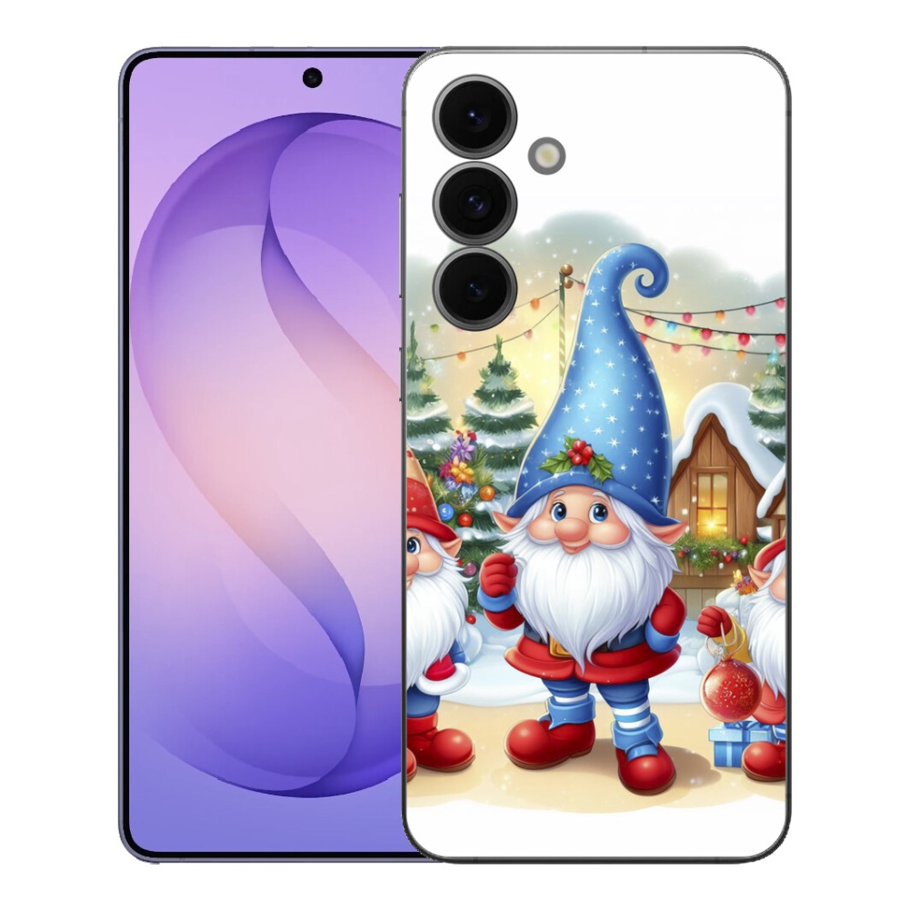 Gelový kryt mmCase na Samsung Galaxy S26 FE - vánoční skřítci