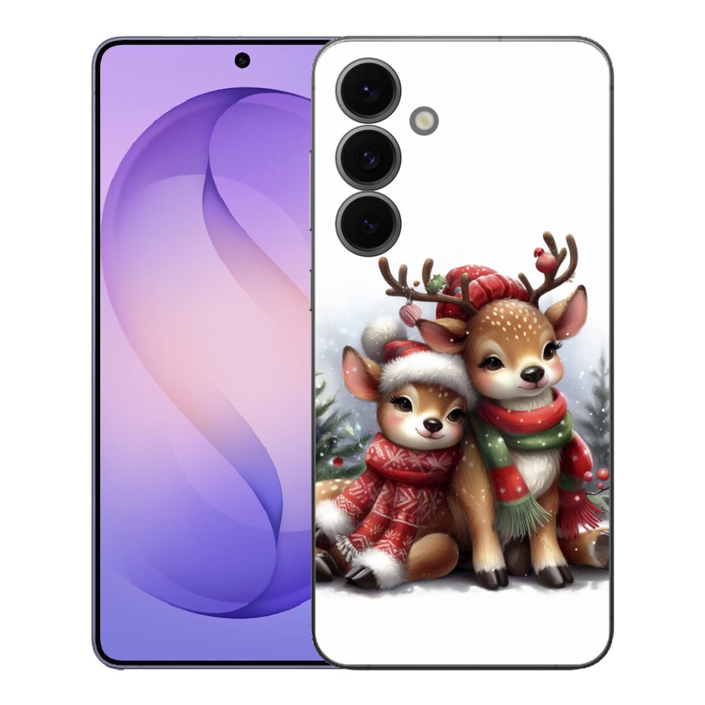 Gelový kryt mmCase na Samsung Galaxy S26 FE - vánoční sobi