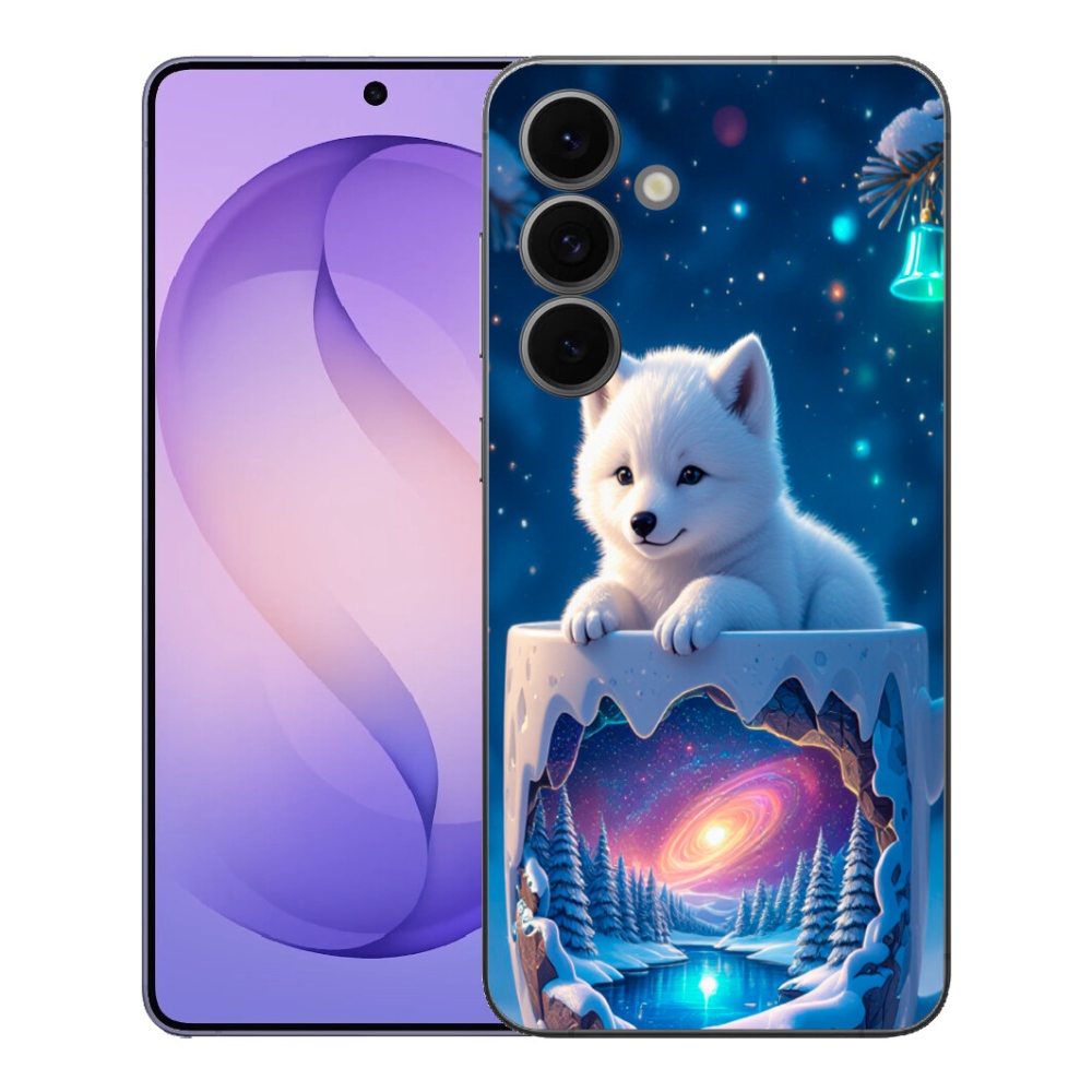 Gelový kryt mmCase na Samsung Galaxy S26 FE - vánoční štěně