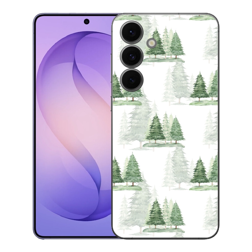 Gelový kryt mmCase na Samsung Galaxy S26 FE - vánoční stromečky 3