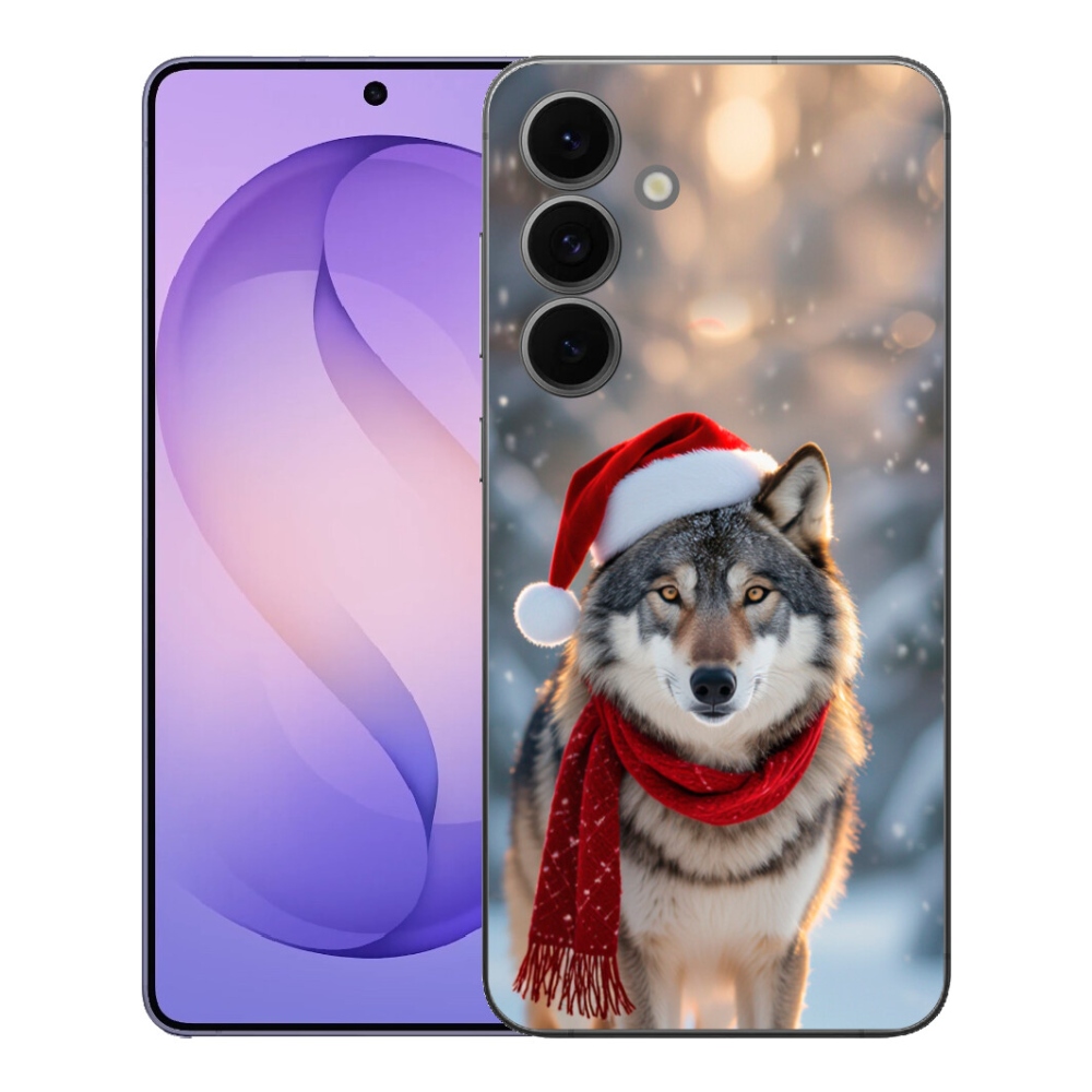 Gelový kryt mmCase na Samsung Galaxy S26 FE - vánoční vlk