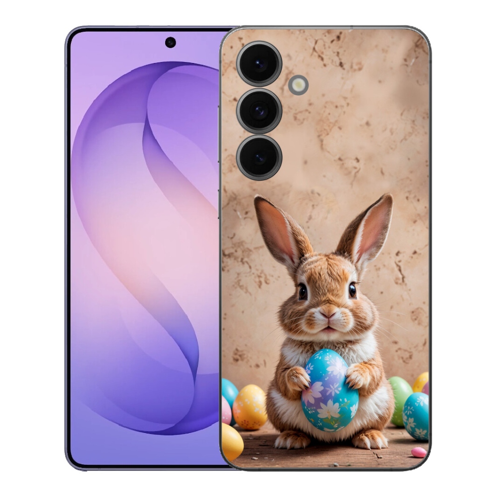 Gelový kryt mmCase na Samsung Galaxy S26 FE - velikonoční králíček