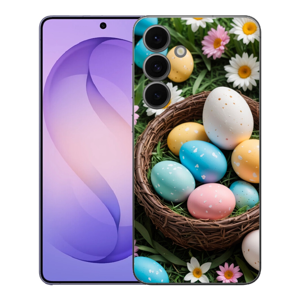 Gelový kryt mmCase na Samsung Galaxy S26 FE - velikonoční vajíčka 2