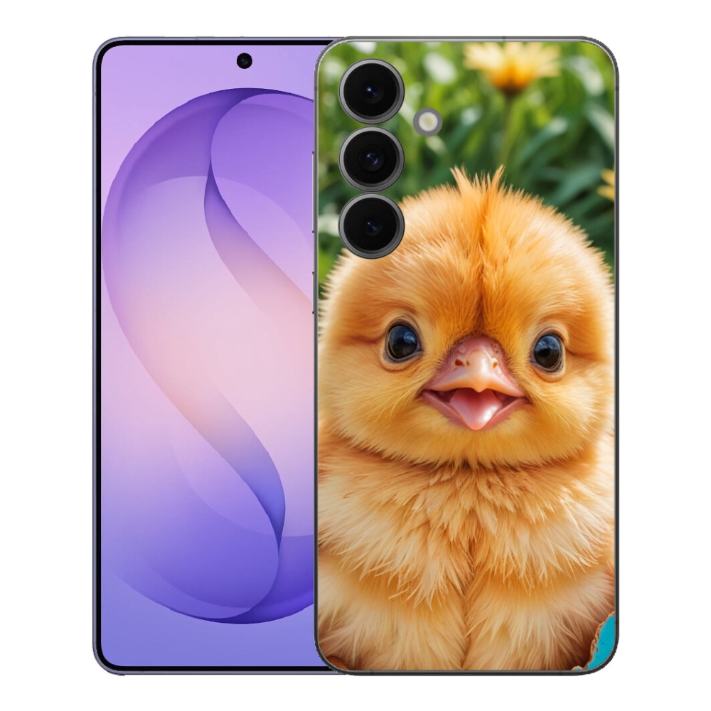 Gelový kryt mmCase na Samsung Galaxy S26 FE - veselé kuřátko