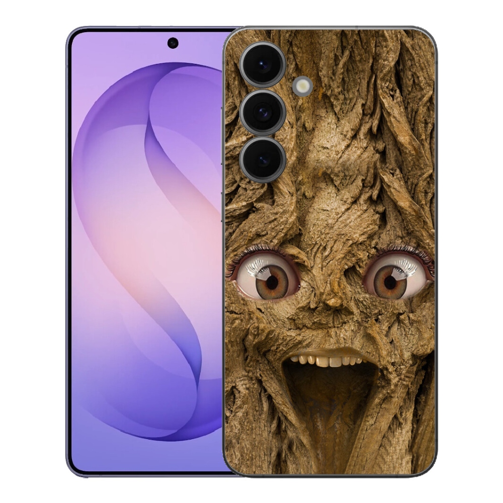 Gelový kryt mmCase na Samsung Galaxy S26 FE - veselý strom s očima