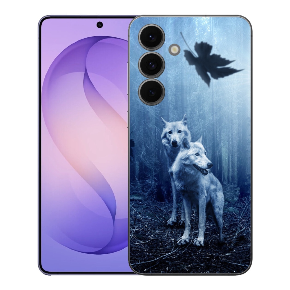 Gelový kryt mmCase na Samsung Galaxy S26 FE - vlci v lese