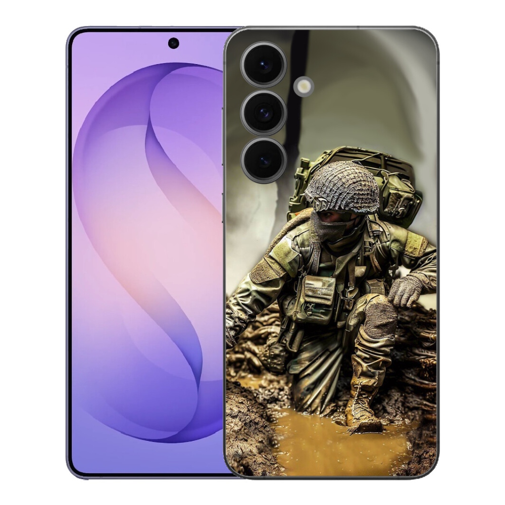 Gelový kryt mmCase na Samsung Galaxy S26 FE - voják
