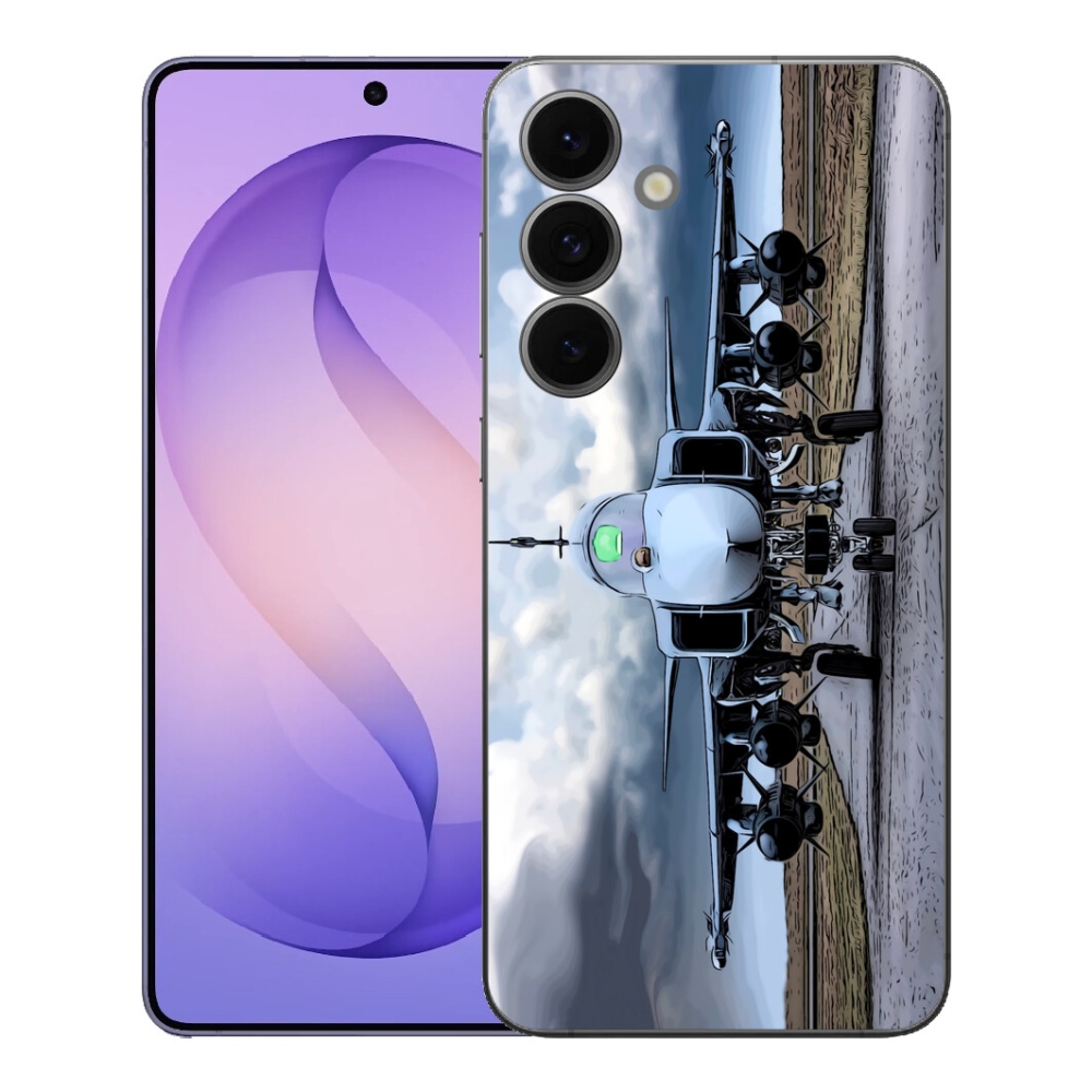 Gelový kryt mmCase na Samsung Galaxy S26 FE - vojenské letadlo