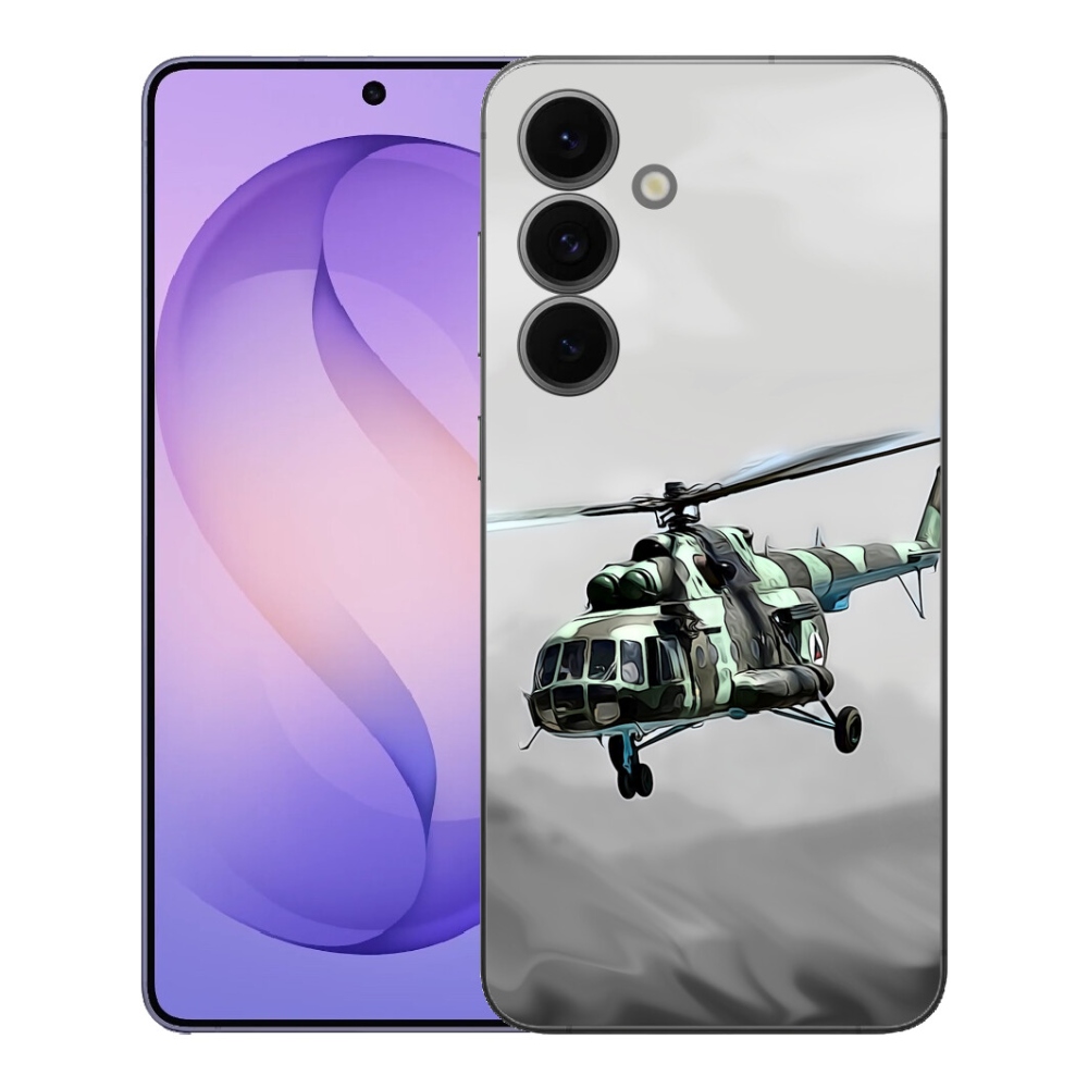 Gelový kryt mmCase na Samsung Galaxy S26 FE - vojenský vrtulník