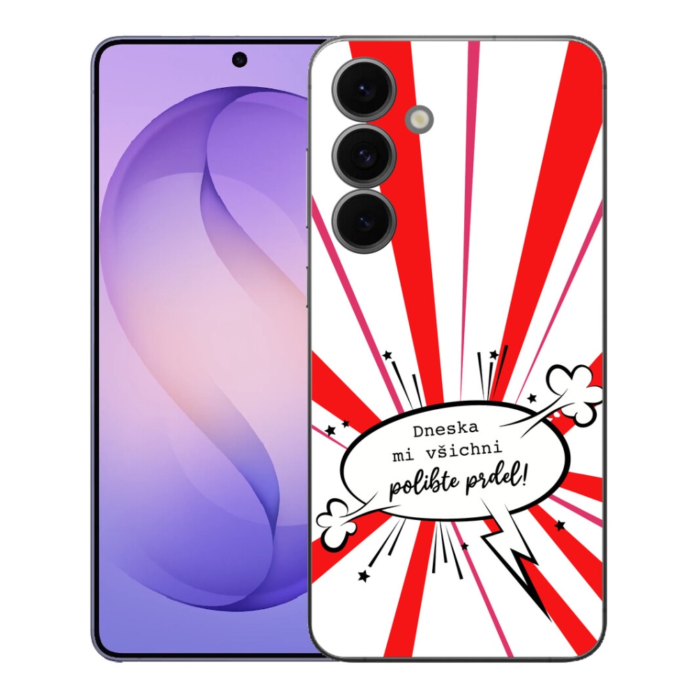 Gelový kryt mmCase na Samsung Galaxy S26 FE - vtipný text 15 bílé pozadí