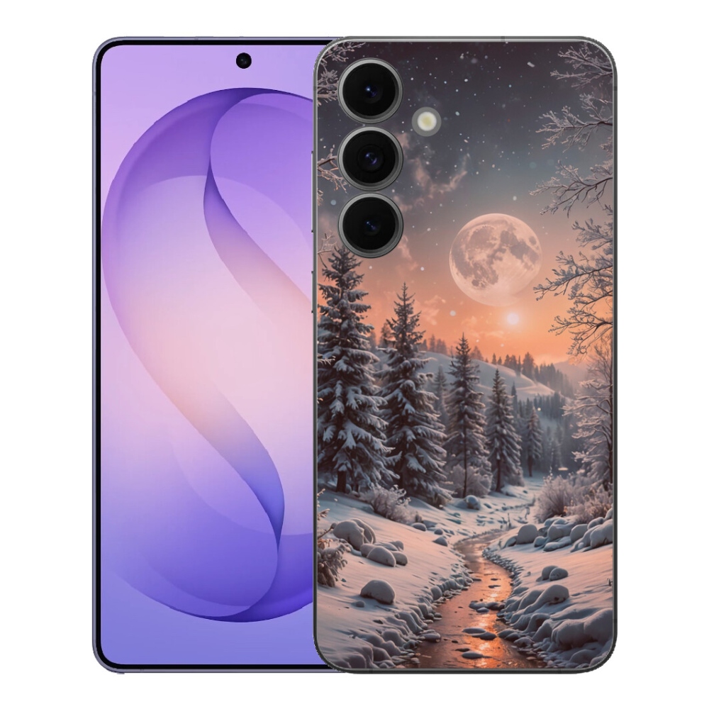 Gelový kryt mmCase na Samsung Galaxy S26 FE - zimní krajina 2
