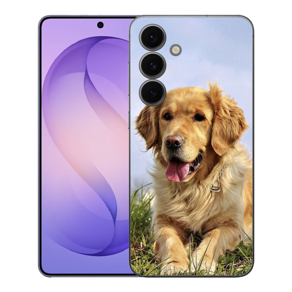Gelový kryt mmCase na Samsung Galaxy S26 FE - zlatý retrívr