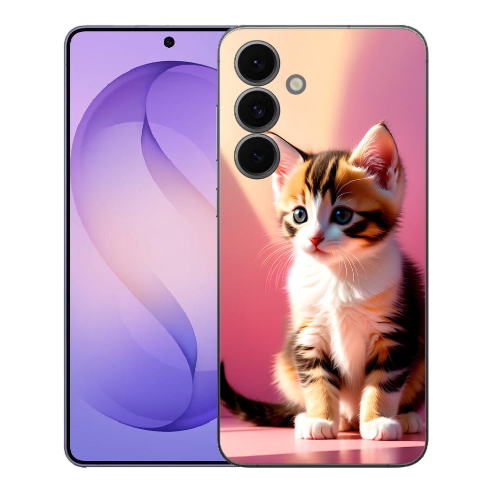 Gelový kryt mmCase na Samsung Galaxy S26 FE - zvědavé kotě 2