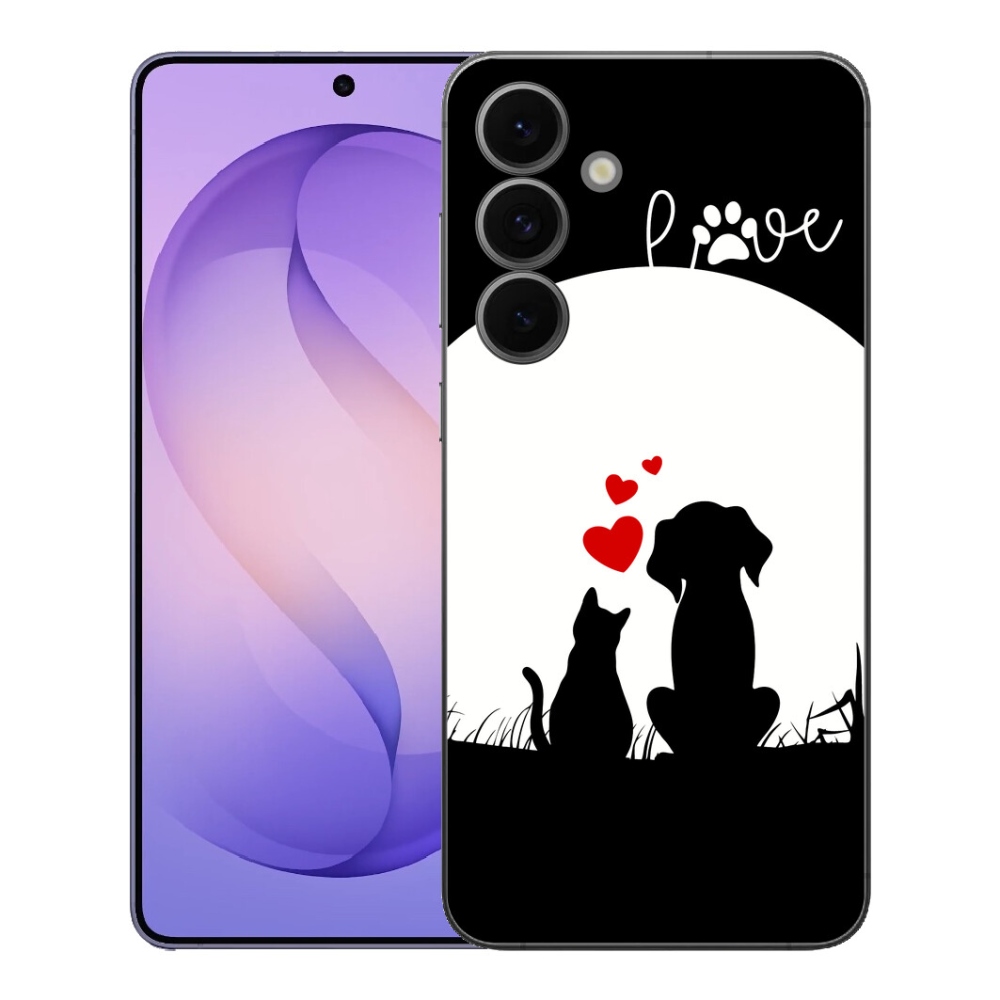 Gelový kryt mmCase na Samsung Galaxy S26 FE - zvířecí láska