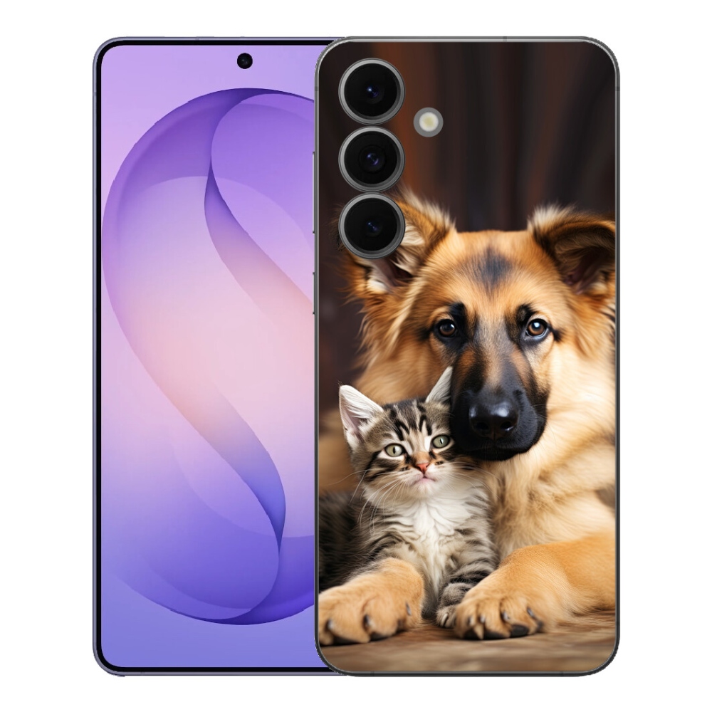 Gelový kryt mmCase na Samsung Galaxy S26 FE - zvířecí přátelství