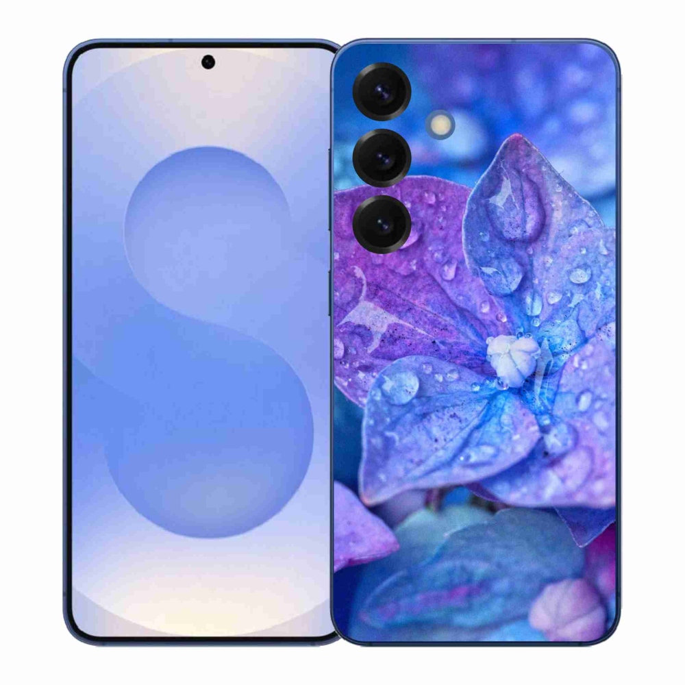 Gelový kryt mmCase na Samsung Galaxy S26+ - fialový květ