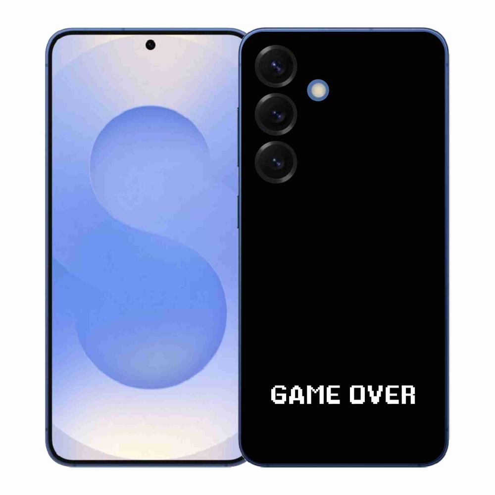 Gelový kryt mmCase na Samsung Galaxy S26+ - game over černé pozadí