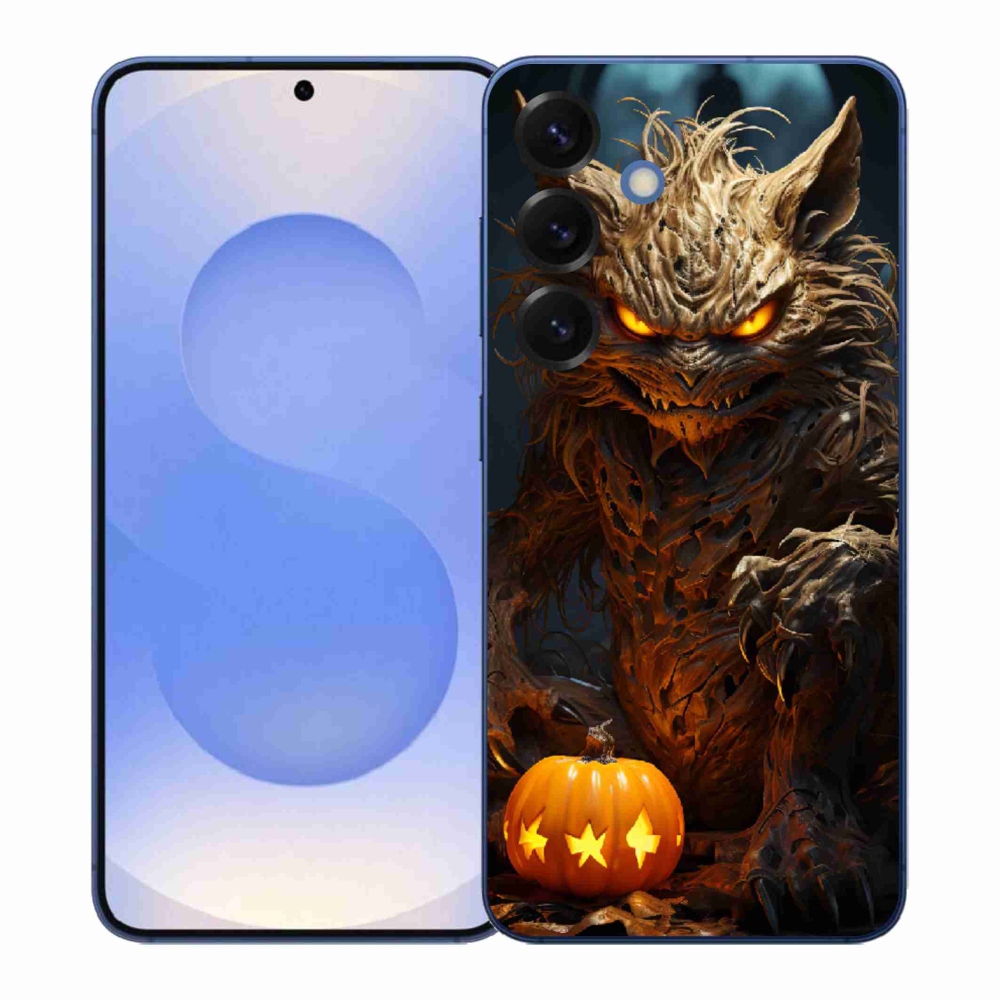 Gelový kryt mmCase na Samsung Galaxy S26+ - halloweenská příšera