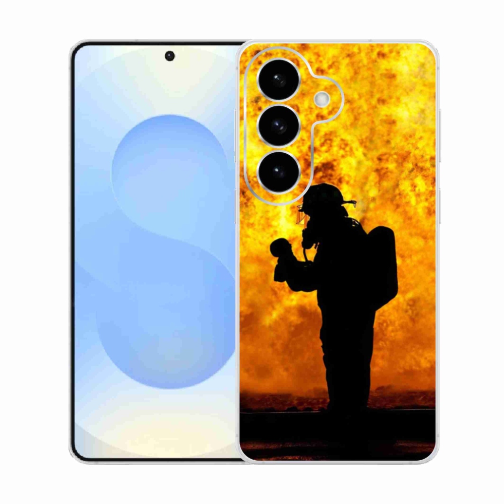Gelový kryt mmCase na Samsung Galaxy S26  - hasič