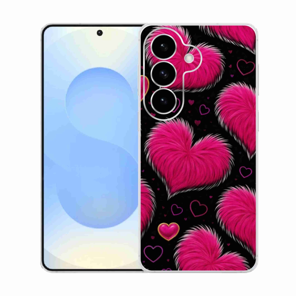 Gelový kryt mmCase na Samsung Galaxy S26  - hebká srdce