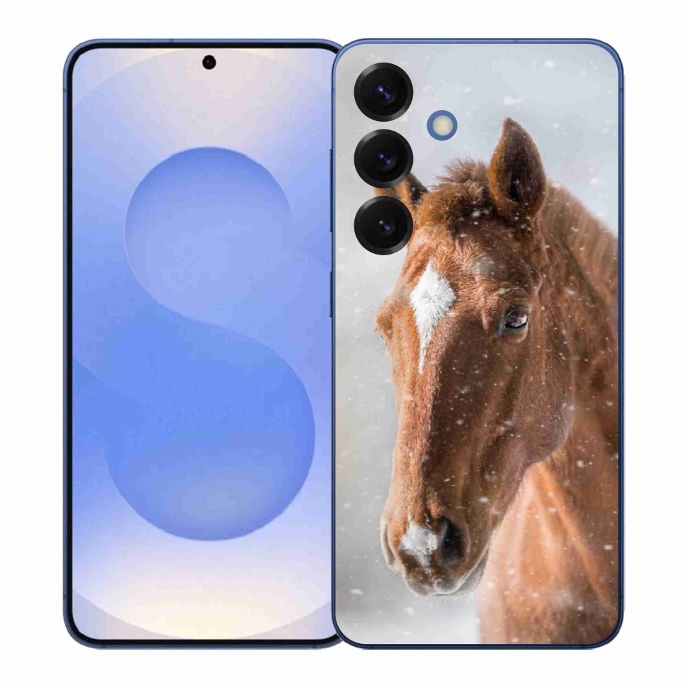 Gelový kryt mmCase na Samsung Galaxy S26+ - hnědý kůň 2