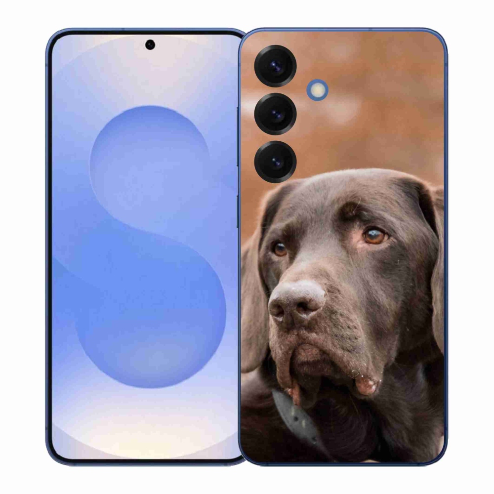 Gelový kryt mmCase na Samsung Galaxy S26+ - hnědý labrador