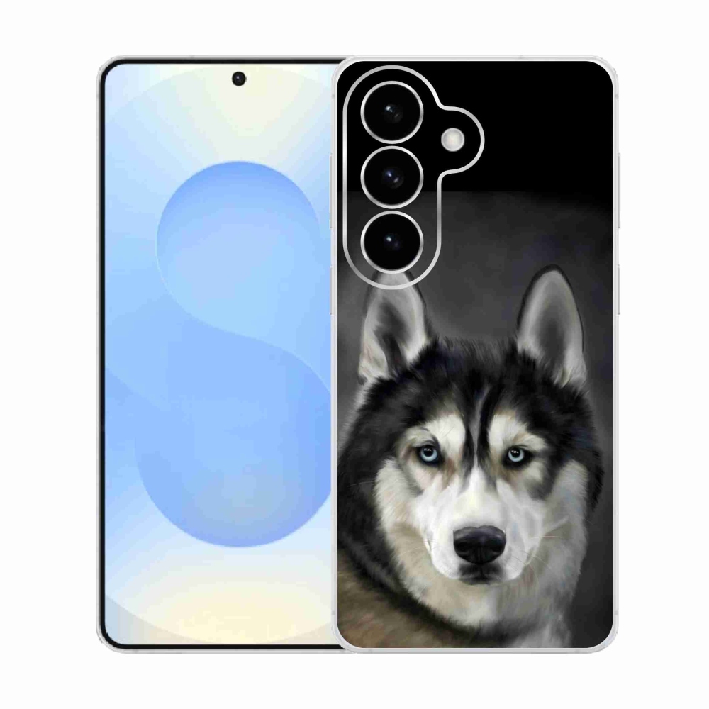 Gelový kryt mmCase na Samsung Galaxy S26  - husky