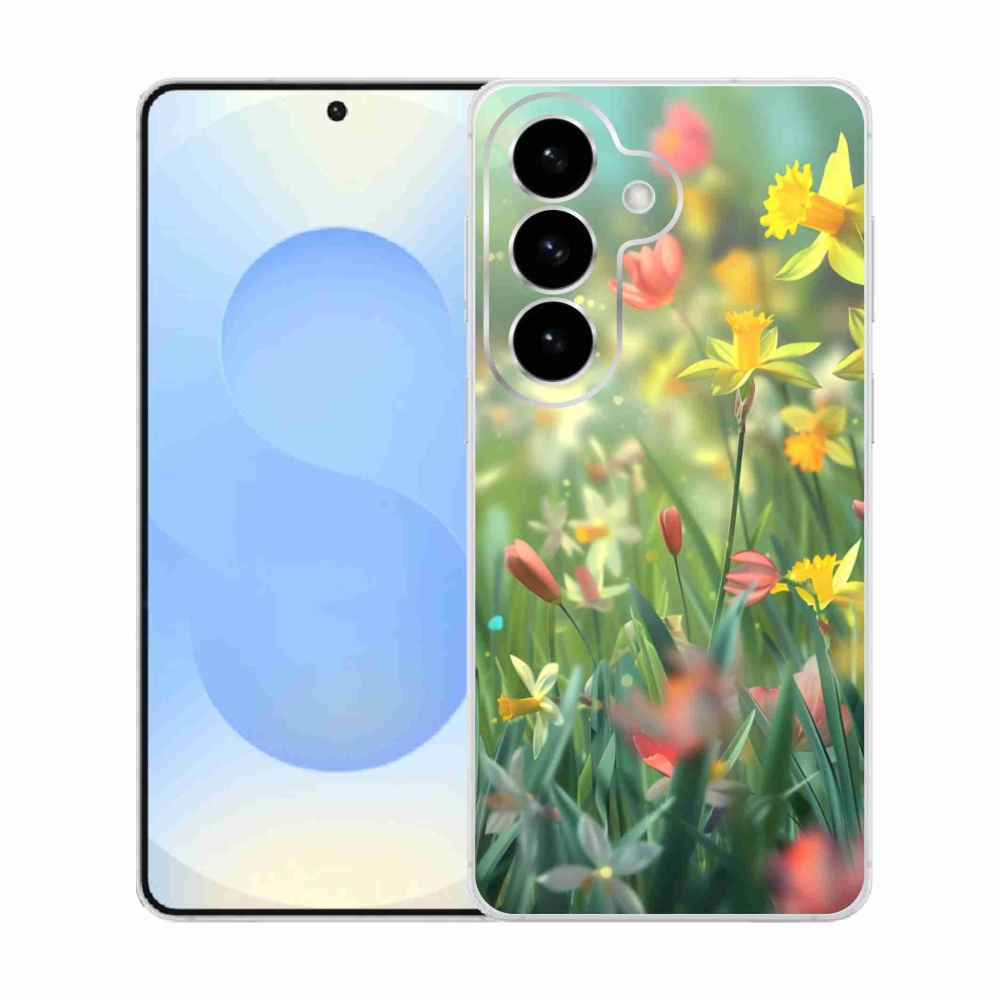 Gelový kryt mmCase na Samsung Galaxy S26  - jarní květy