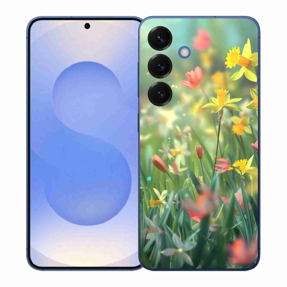 Gelový kryt mmCase na Samsung Galaxy S26+ - jarní květy