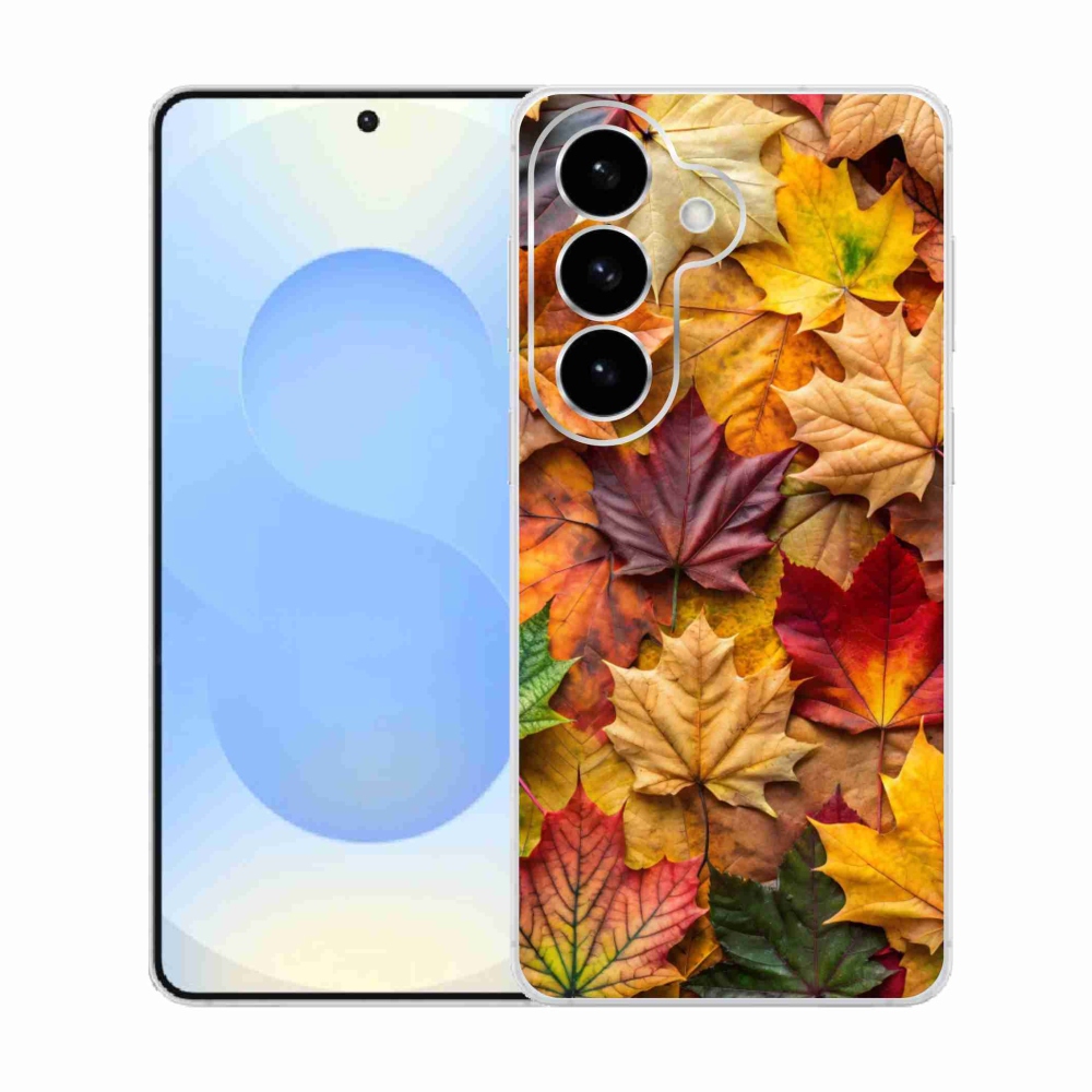 Gelový kryt mmCase na Samsung Galaxy S26  - javorové listy 2