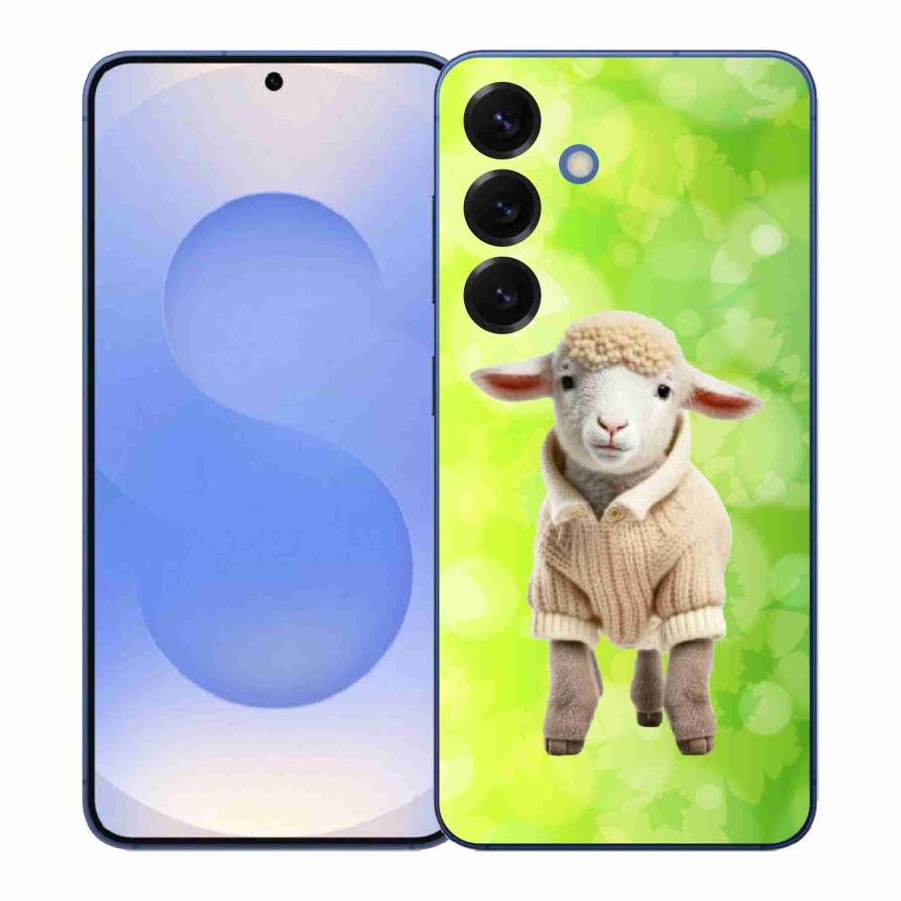 Gelový kryt mmCase na Samsung Galaxy S26+ - jehně ve svetru