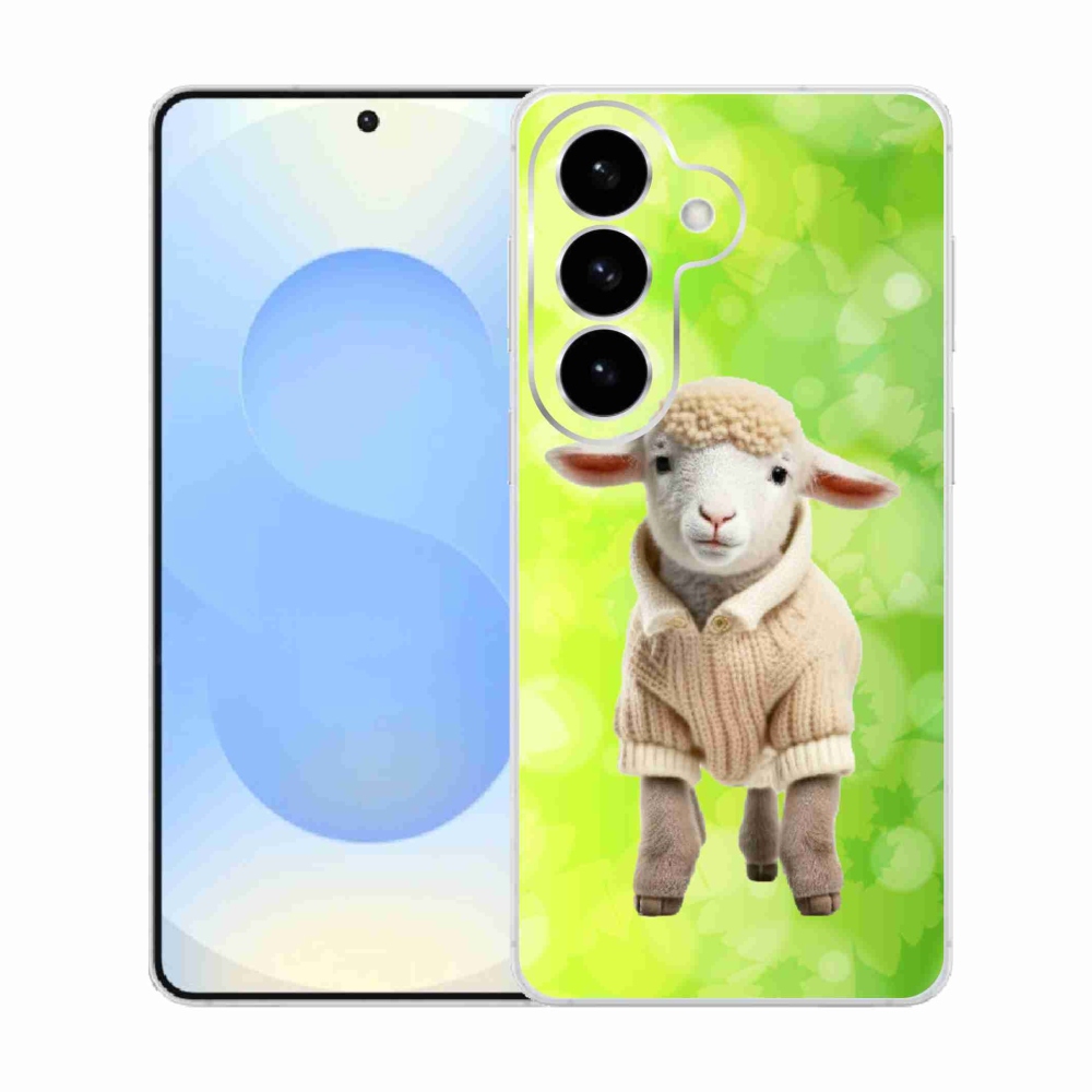 Gelový kryt mmCase na Samsung Galaxy S26  - jehně ve svetru