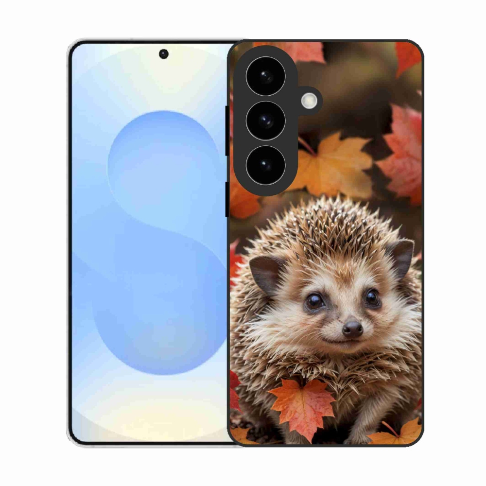 Gelový kryt mmCase na Samsung Galaxy S26 - ježek v listí