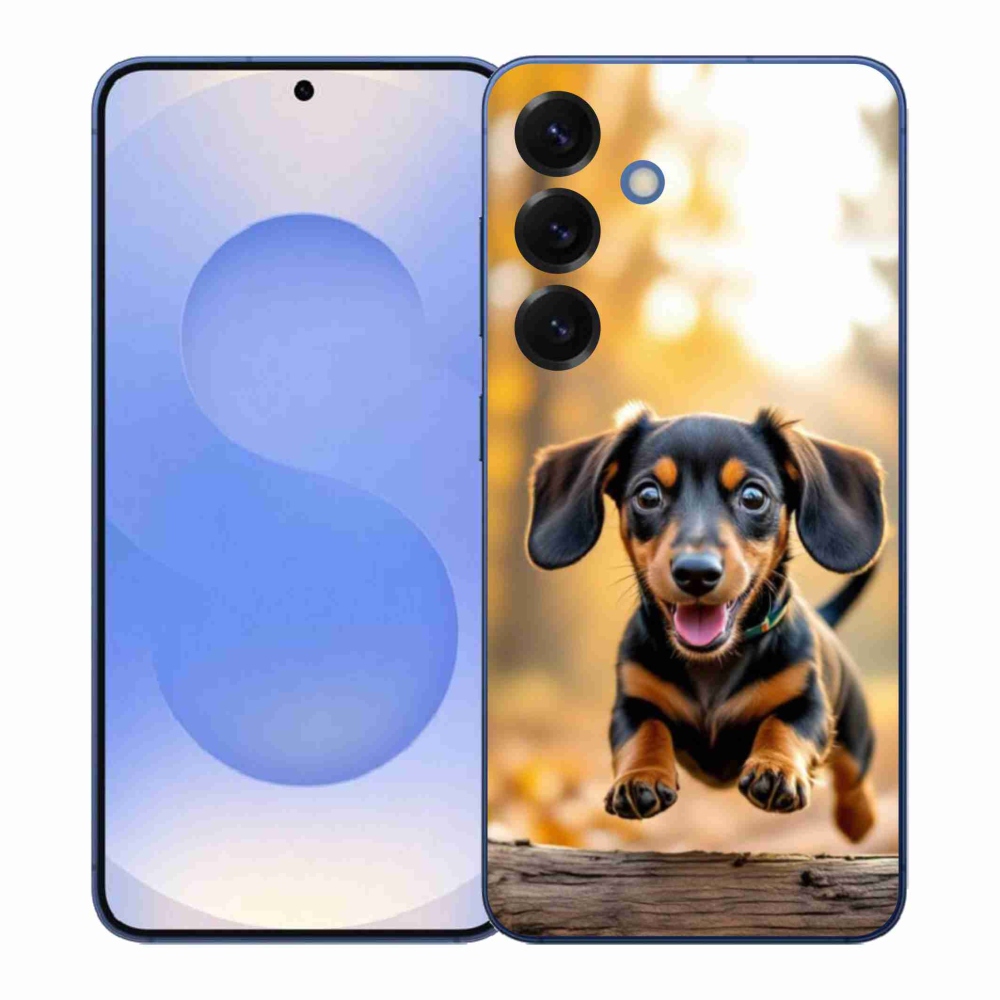 Gelový kryt mmCase na Samsung Galaxy S26+ - jezevčík 2