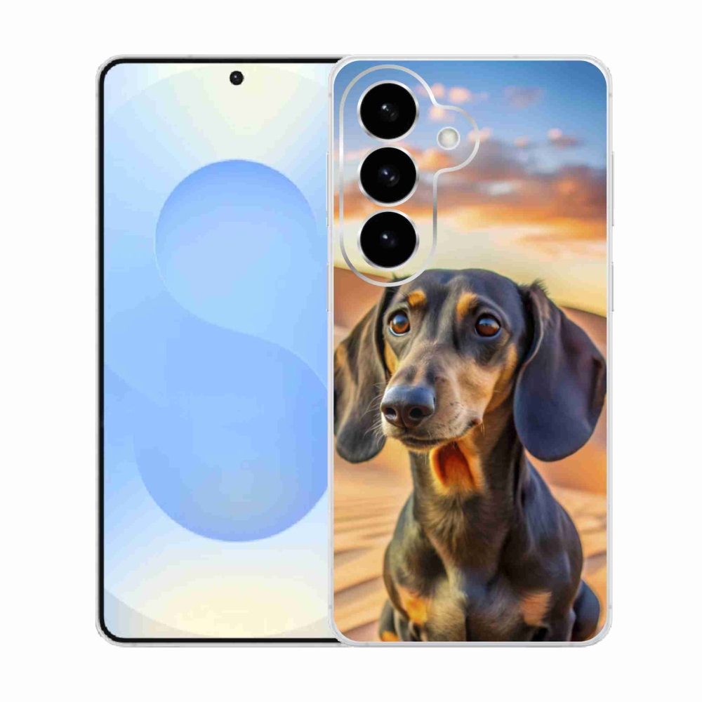 Gelový kryt mmCase na Samsung Galaxy S26  - jezevčík 3 