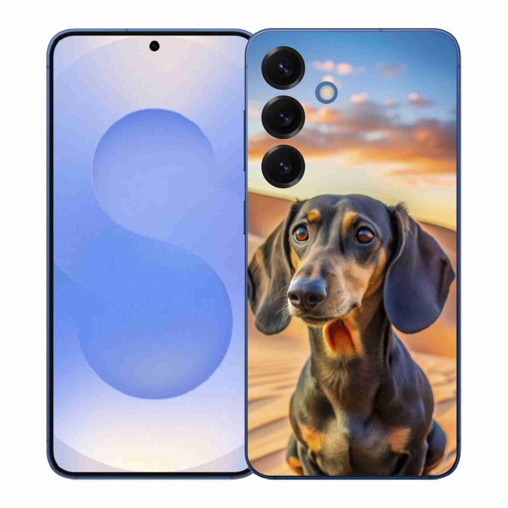 Gelový kryt mmCase na Samsung Galaxy S26+ - jezevčík 3 