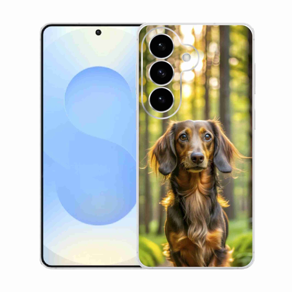 Gelový kryt mmCase na Samsung Galaxy S26  - jezevčík 4